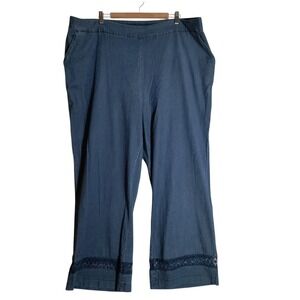 Isaac Mizrahi Live! Bridgehampton Blue Pull-On Pants New Sz 2XT